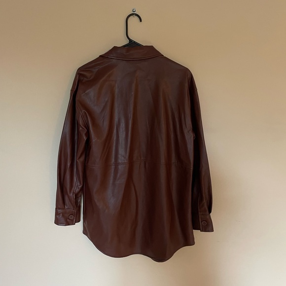 Pleather Shacket - Size M - Picture 4 of 5